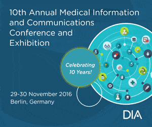 The 10th Annual European Medical Information and Communications Conference – DIA 2016